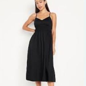 Old Navy Black Midi Dress
